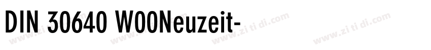 DIN 30640 W00Neuzeit字体转换